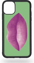 Pink juicy lips Telefoonhoesje - Apple iPhone 11