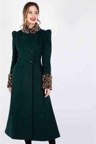 Voodoo Vixen Winterjas -4XL- Natasha Leopard Groen