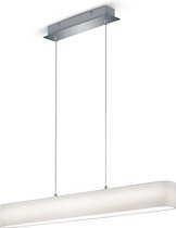 LED Hanglamp - Hangverlichting - Trinon Lanago - 18W - Warm Wit 3000K - Rechthoek - Mat Wit - Aluminium