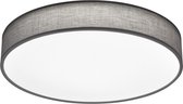 LED Plafondlamp - Plafondverlichting - Trinon Lanago - 40W - Aanpasbare Kleur - Rond - Mat Grijs - Textiel