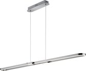 LED Hanglamp - Trinon Romeo - 37W - Warm Wit 3000K - Dimbaar - Rechthoek - Mat Nikkel - Aluminium