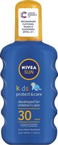 NIVEA Sun Zonnemelk Kids Protect & Care - Factor 30 - Spray, 200 ml