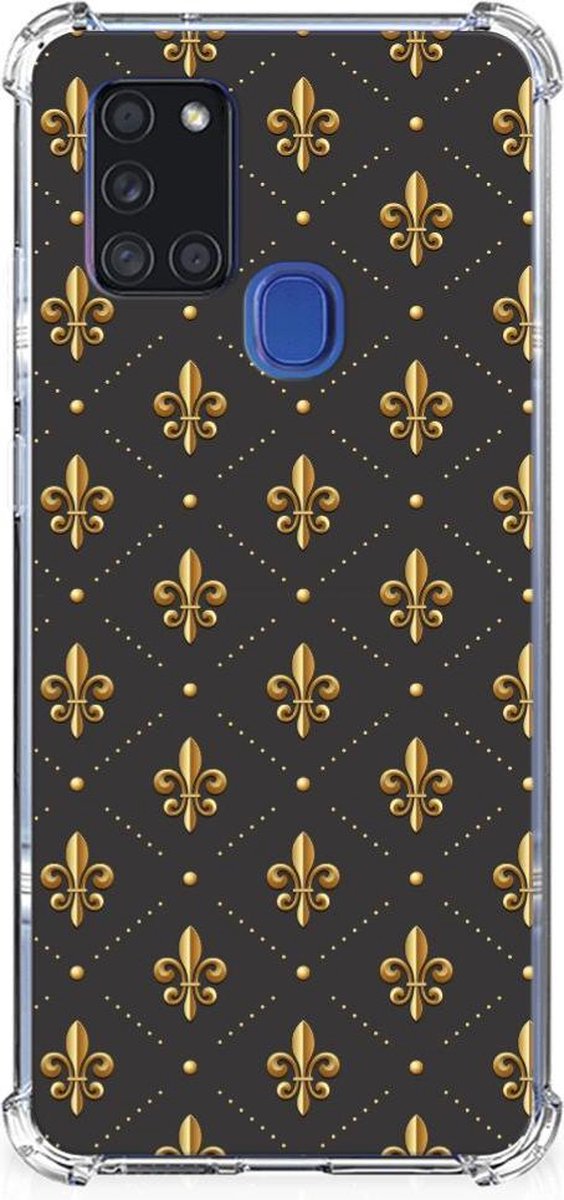 Samsung Galaxy A21s Doorzichtige Silicone Hoesje Franse Lelie