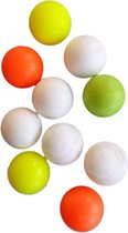 Fas Tafelvoetbalballen Wit/geel/oranje 10 Stuks