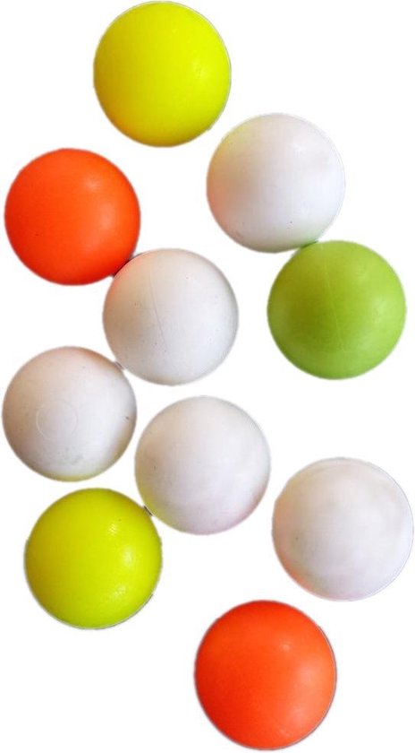 Afbeelding van het spel Fas Tafelvoetbalballen Wit/geel/oranje 10 Stuks