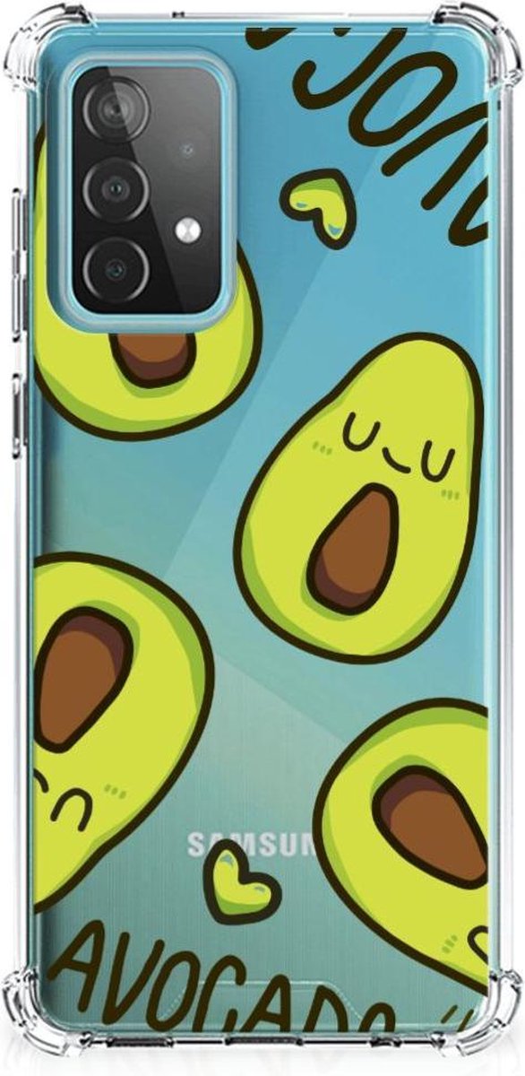 Samsung Galaxy A52 4G/5G Stevig Bumper Hoesje Avocado Singing