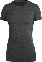 Jako T-Shirt Premium Basics Dames Antraciet Gemeleerd Maat 44