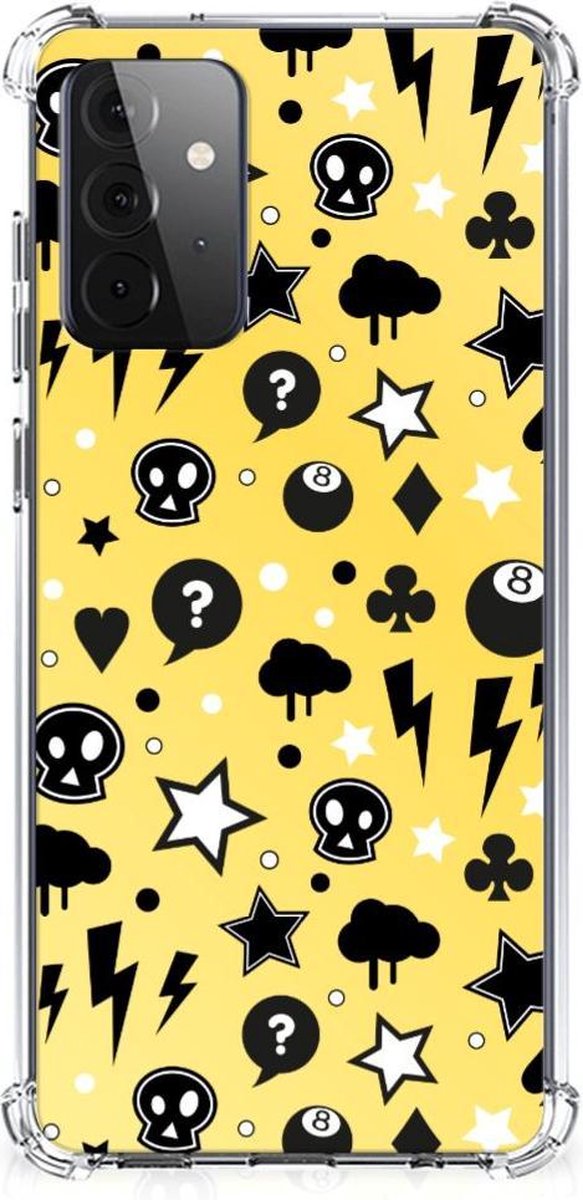 Extreme Case Samsung Galaxy A72 4G/5G Punk Geel