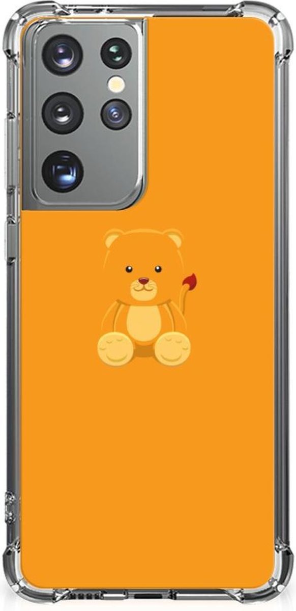 Samsung Galaxy S21 Ultra Stevig Bumper Hoesje Baby Beer