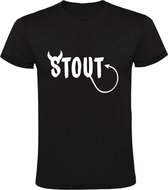 Stout Heren t-shirt | ondeugend | gek | mafkees | straf | Zwart | bol.com