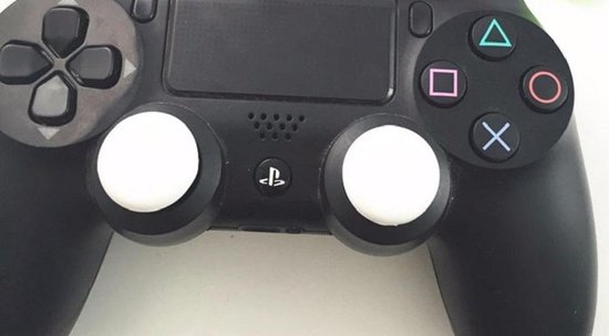Siliconen Joystick Caps – Duimgrepen – Extra Grip – Wit – Key Bescherming – Thumb Sticks – 2 Stuks – Sony PS4 – Xbox