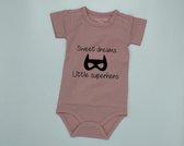 Romper sweet dreams little superhero - Roze, 62/68