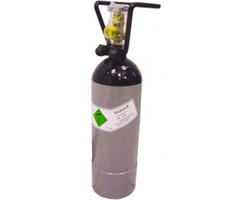 Stikstof fles (N2), 2L, met flessenhouder