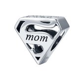 Super mom bedel | moeder bead | Zilverana | geschikt voor Biagi , Pandora , Trollbeads armband | 925 zilver