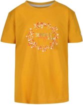 Regatta - Kids' Bosley III Printed T-Shirt - Outdoorshirt - Kinderen - Maat 7-8 Jahre - Geel