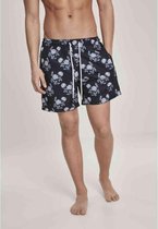 Urban Classics Zwemshorts -M- Pattern Zwart