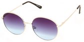 Kost Zonnebril 21-032 Unisex Rond Zilver/blauw