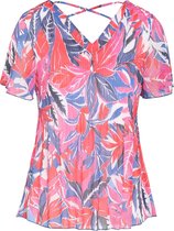 Cassis - Female - Soepele blouse met bloemenprint  - Fushia