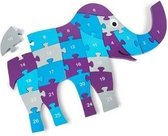 Grote houten olifant puzzel