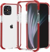 Coque Bumper iPhone 12 / iPhone 12 Pro TPU + Acrylique - Rouge Transparente