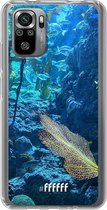 6F hoesje - geschikt voor Xiaomi Redmi Note 10S -  Transparant TPU Case - Coral Reef #ffffff
