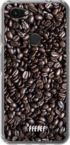 6F hoesje - geschikt voor Google Pixel 3a -  Transparant TPU Case - Dark Roast #ffffff