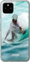 6F hoesje - geschikt voor Google Pixel 5 -  Transparant TPU Case - Boy Surfing #ffffff