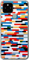 6F hoesje - geschikt voor Google Pixel 5 -  Transparant TPU Case - Mesmerising Mosaic #ffffff