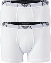 Emporio Armani Boxers Essential Monogram (2-pack) - heren boxers normale lengte - wit -  Maat: XL