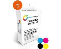 Toners-kopen.nl Epson 603XL - Inktcartridge Multipack 4-delig - 1x Zwart, 1x Cyaan, 1x Magenta, 1x Geel - Huismerk Compatible - Geschikt voor Epson Expression Home…
