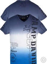 Camp David ® Dip-Dye T-shirt "Thrill Diving" Navy