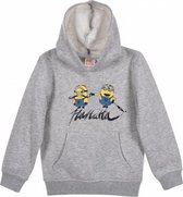 Minion sweater / hoodie - grijs - maat 110/116 (6 jaar)