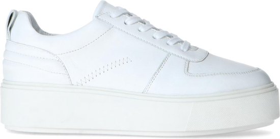 Sacha - Dames - Witte sneakers met plateauzool - Maat 40 | bol.com