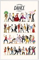 JUNIQE - Poster in kunststof lijst Everybody Dance Now -30x45