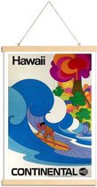JUNIQE - Posterhanger Vintage Hawaï -60x90 /Kleurrijk