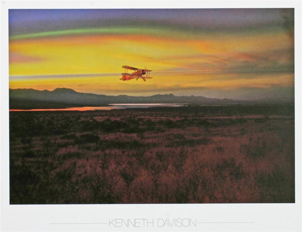 Catch Projecten Poster - Nevada - Kenneth Davidson - Kleur - Fotografie - Jaren 80 Geel, blauw