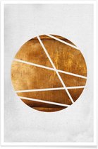 JUNIQE - Poster Circle -20x30 /Bruin & Wit