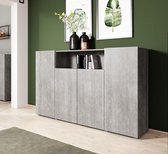 Dressoir Davina - Betonlook - 182 cm - Hoog