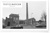 Walljar - Textielmuseum '86 - Zwart wit poster