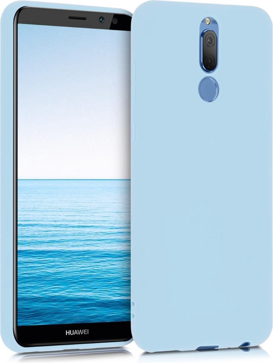 kwmobile telefoonhoesje voor Huawei Mate 10 Lite - Hoesje voor smartphone - Back cover in mat lichtblauw