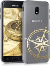 kwmobile telefoonhoesje voor Samsung Galaxy J3 (2017) DUOS - Hoesje voor smartphone - Vintage Kompas design