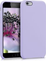 kwmobile telefoonhoesje geschikt voor Apple iPhone 6 / 6S - Hoesje met siliconen coating - Smartphone case in lavendel