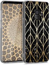 kwmobile telefoonhoesje voor Samsung Galaxy S9 - Hoesje voor smartphone in goud / zwart - Glory Mix design
