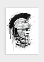 Poster Roman Warrior - Papier - Meerdere Afmetingen & Prijzen | Wanddecoratie - Interieur - Art - Wonen - Schilderij - Kunst
