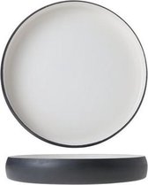 Aluminium Dinerbord - Ø 29xh4cm - Wit - Email Graphite Grey