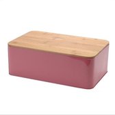 Broodtrommel 32x20x11cm bamboe deksel