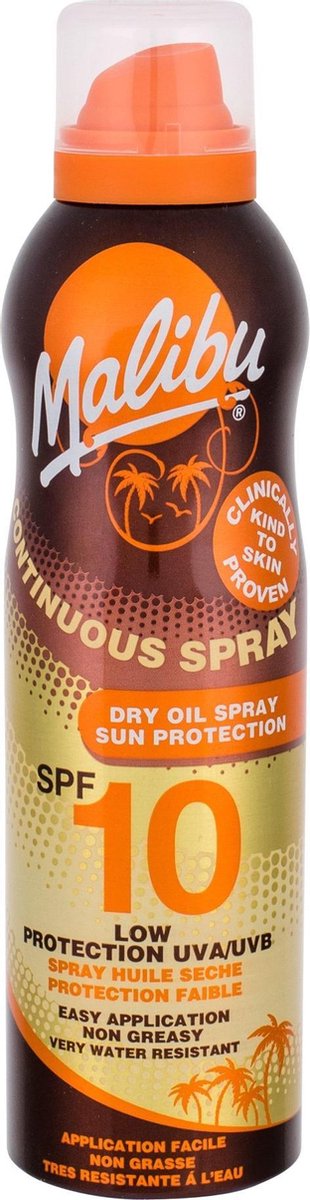 Goedkoopste Malibu Continuous Dry Oil Spray (SPF 10) - 175 ml