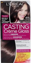 Loreal Paris - Hair color Casting Crème Gloss 415 Iced Chocolate -