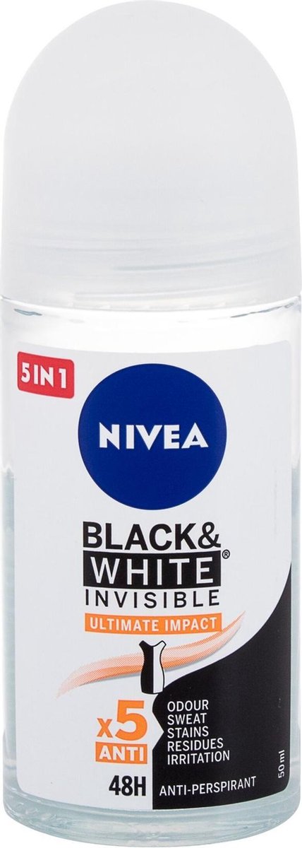 Nivea - Black & White Invisible Ultimate Impact - Kuličkový antiperspirant