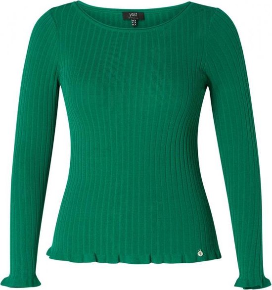 YESTA Havin Trui - Bright Green - maat 2(50)